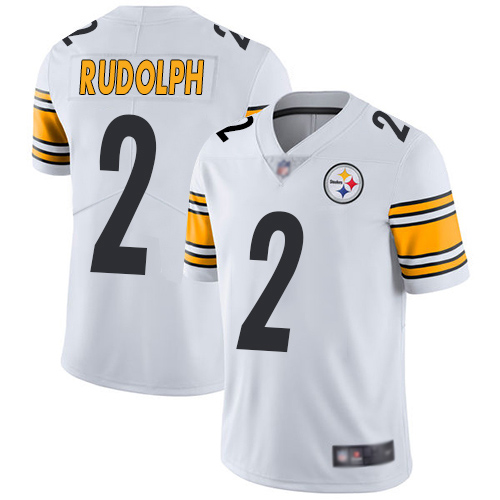 Men Pittsburgh Steelers Football #2 Limited White Mason Rudolph Road Vapor Untouchable Nike NFL Jersey